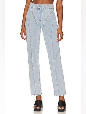 SUPERDOWN Talia High Waisted Jeans in Vintage Blue NWT 26